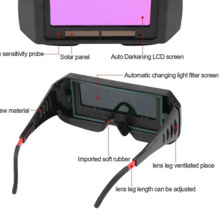Kacamata Las Otomatis Kaca Mata Autodarkness Kacamata Pertukangan Auto dark