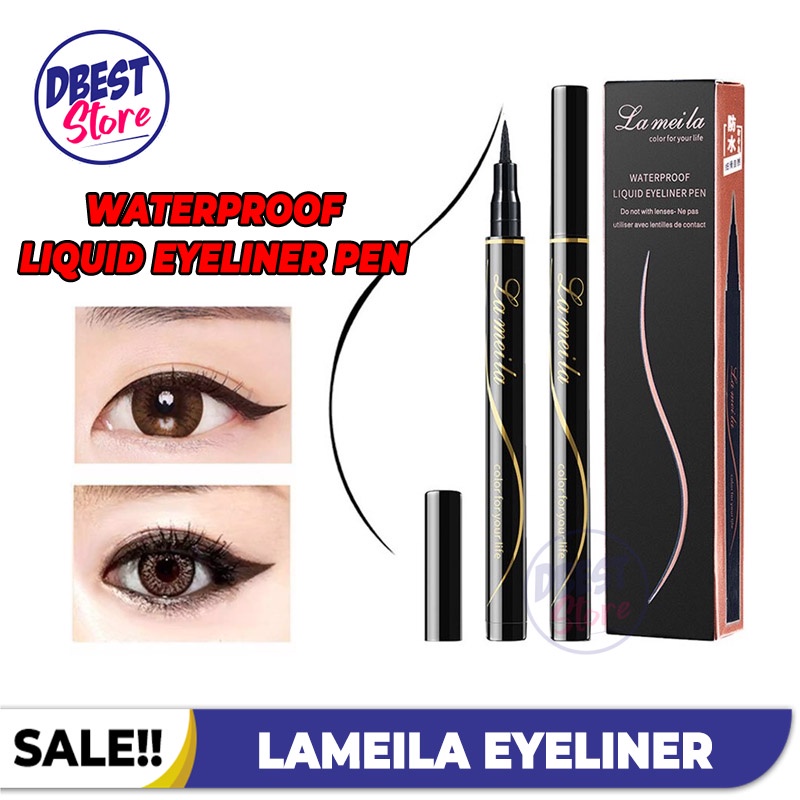 Lameila Eyeliner Waterproof Eyeliner Pen Pencil Tahan Lama Hitam ORIGINAL TERMURAH