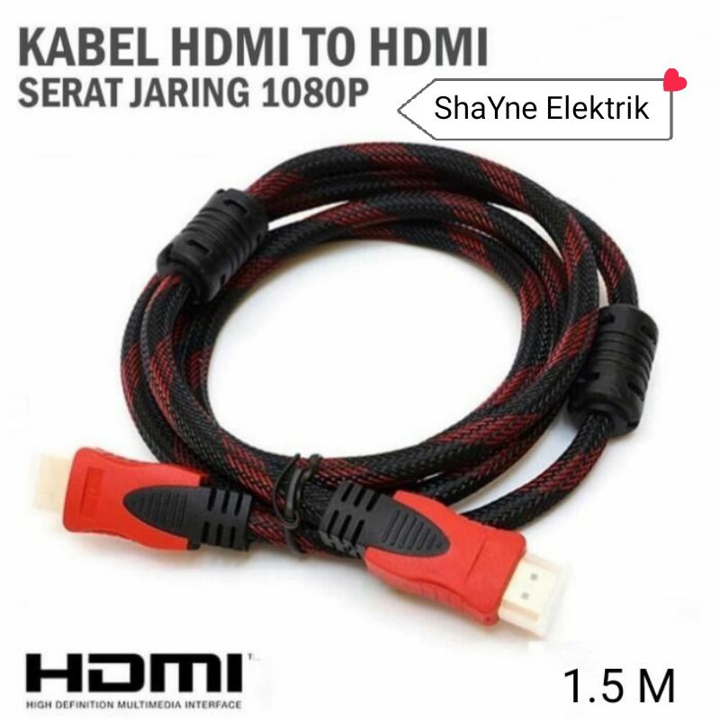 Kabel HDMI TV to HDMI 1.5M / Cable 1.5 meter High Quality / High Speed VIPER / Neo MIC