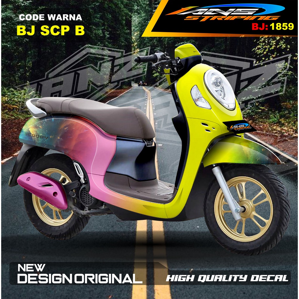 STICKER FULL BODY SCOOPY / STICKER ALL NEW SCOOPY / STIKER FULL BODY SCOOPY TERMURAH / STIKER MOTOR SCOOPY / STIKER MOTOR