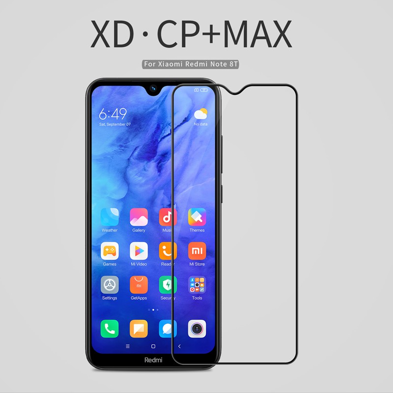 Tempered Glass XIAOMI Redmi Note 8T Full Cover NILLKIN XD CP+ Max