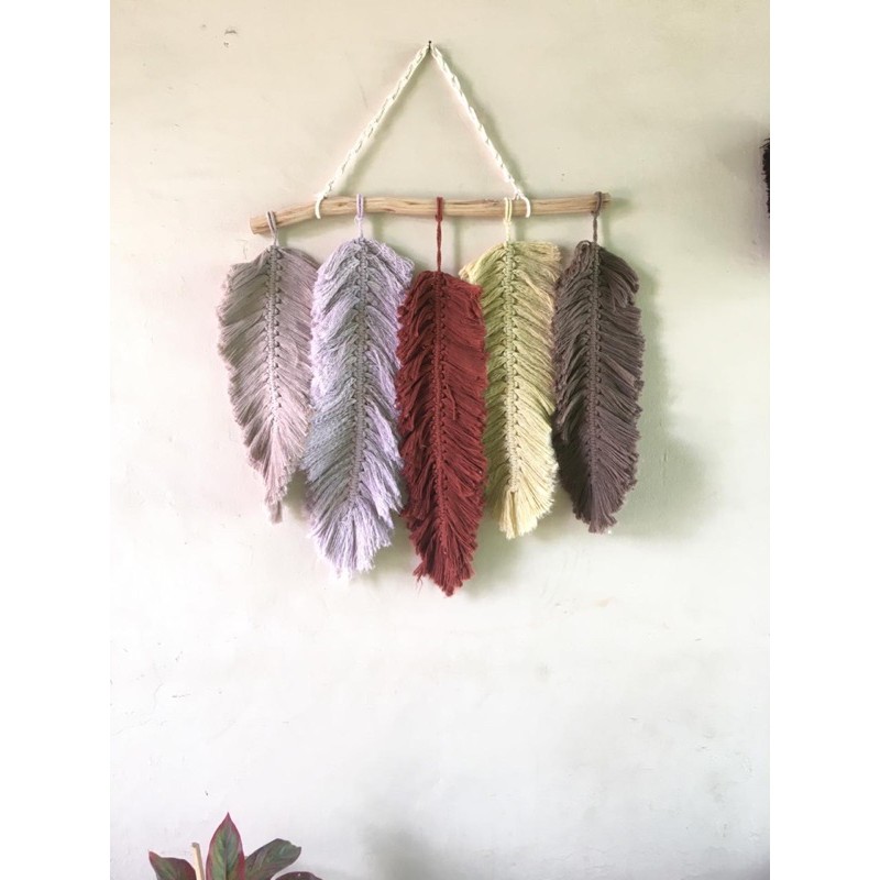 Macrame wall hanging / macrame leaf / macrame daun / macrame murah