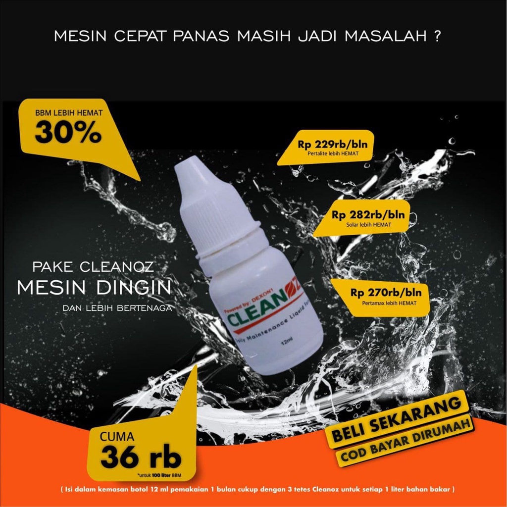 ASLI CLEANOZ PENGHEMAT BBM MOBIL MOTOR / Bensin Hemat arli kurnia