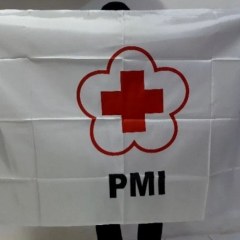 Bendera PMI UK 80X120cm sablon grosir