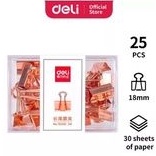 

deli rose gold binder paper clip 25 pcs