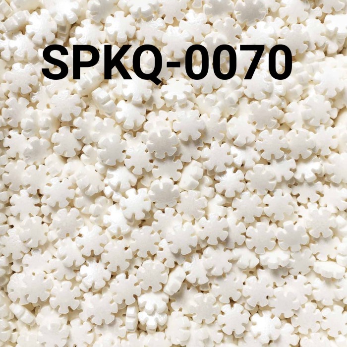 

SPKQ-0070 SPRINKLES SPRINKLE SPRINKEL 250GR SNOWFLAKE BUNGA PUTIH BEST SELLER