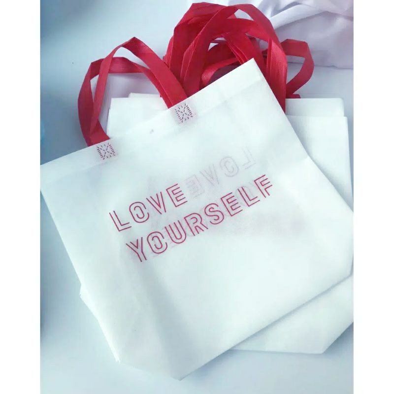 Mini Shopping Bag Non Woven BTS - Love Yourself Import
