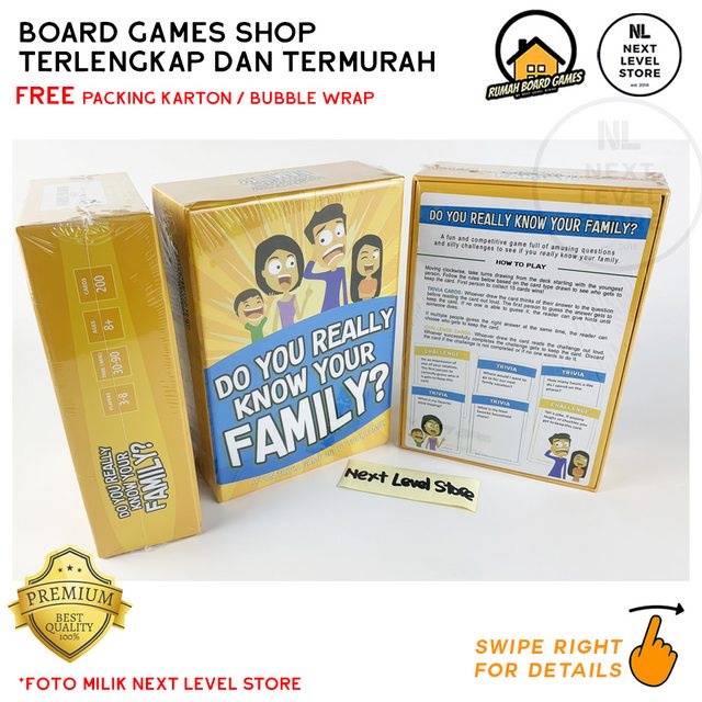 Do You Really Know Your Family Board Games Kartu Permainan Party Pesta