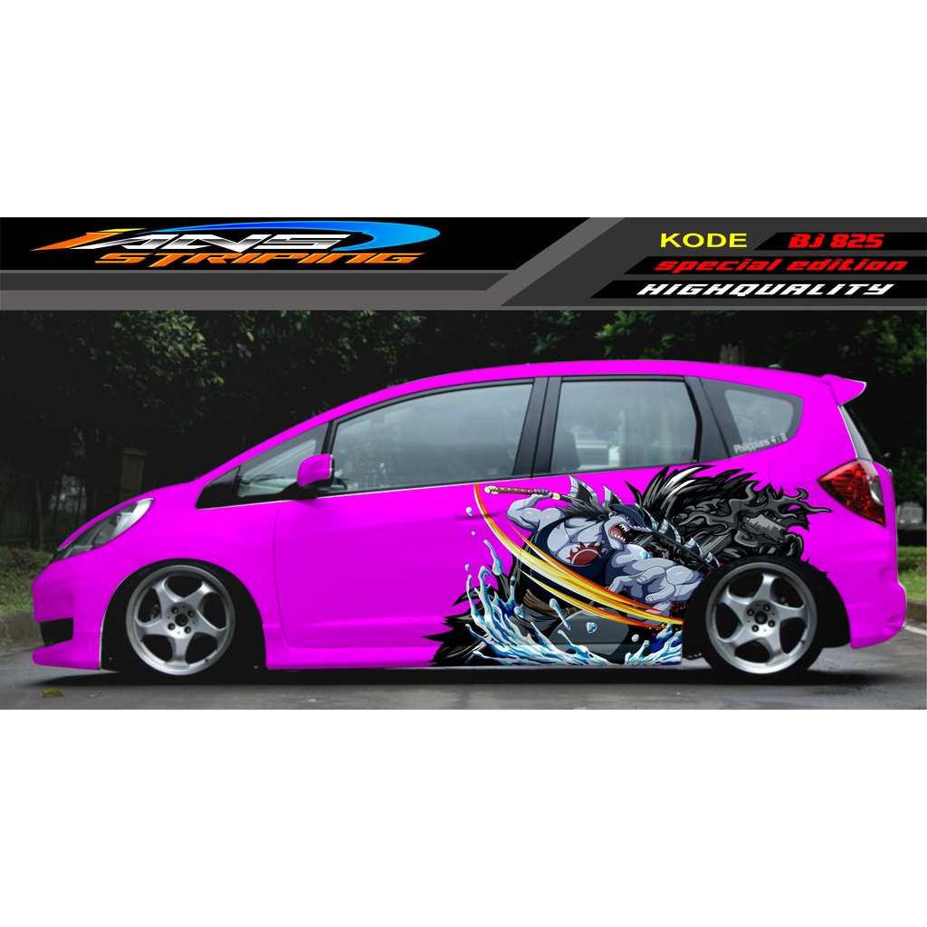 VARIASI STICKER MOBIL HONDA JAZZ, SIGRA, YARIS, SWIFT / DECAL MOBIL / DECAL STICKER MOBIL ANIMASI