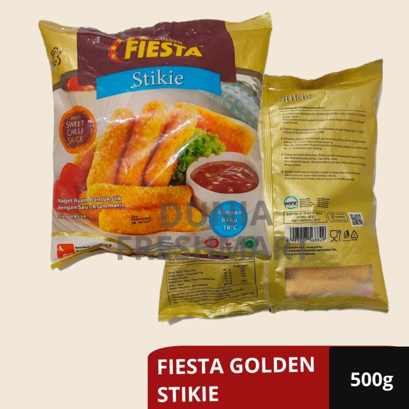 

Golden Stikie Fiesta NUGGET AYAM STIK DENGAN BUMBU 500GRAM NAGET AYAM PREMIUM NUGGET AYAM DENGAN CHILI SAUS NAGET STIK NAGET STIKI NUGGET AYAM STIK 500GRAM GOLDEN STIKI