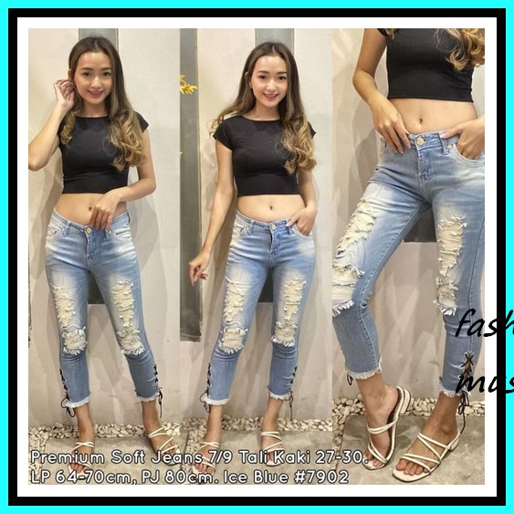 Bisa Cod Celana Jeans Levis Lepis Wanita Cewek Ripped Multipatch Ed137 Celana Panjang Model Longgar 