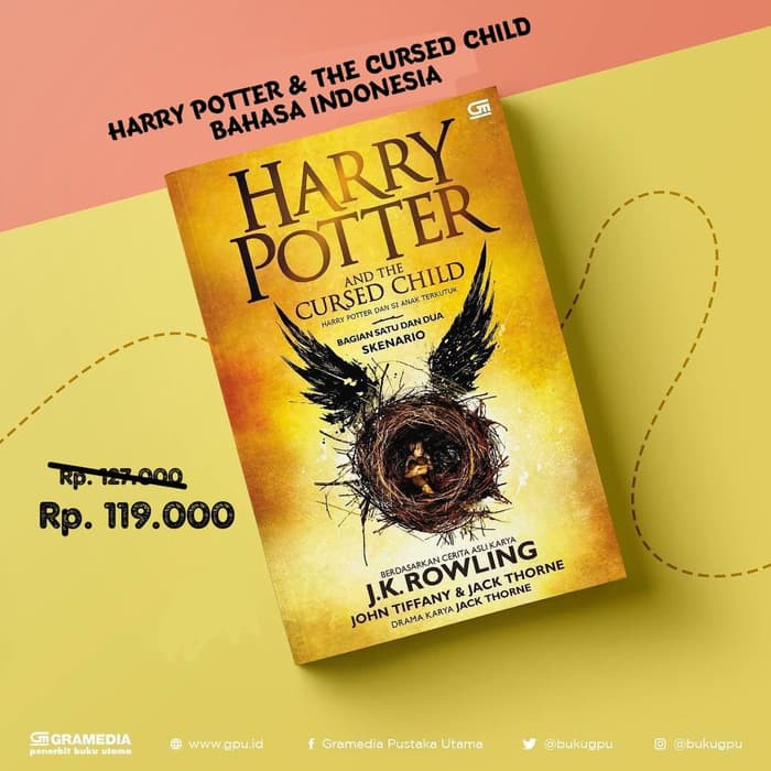 Buku Harry Potter And The Cursed Child Anak Terkutuk B Indonesia Shopee Indonesia