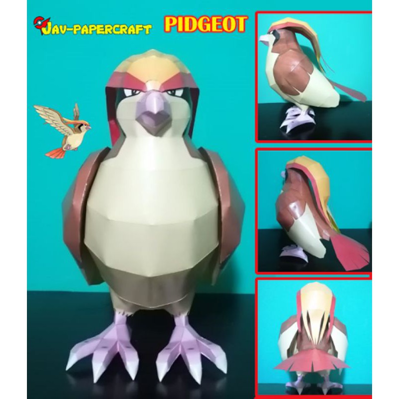 Pokemon Pidgeot v2 Papercraft