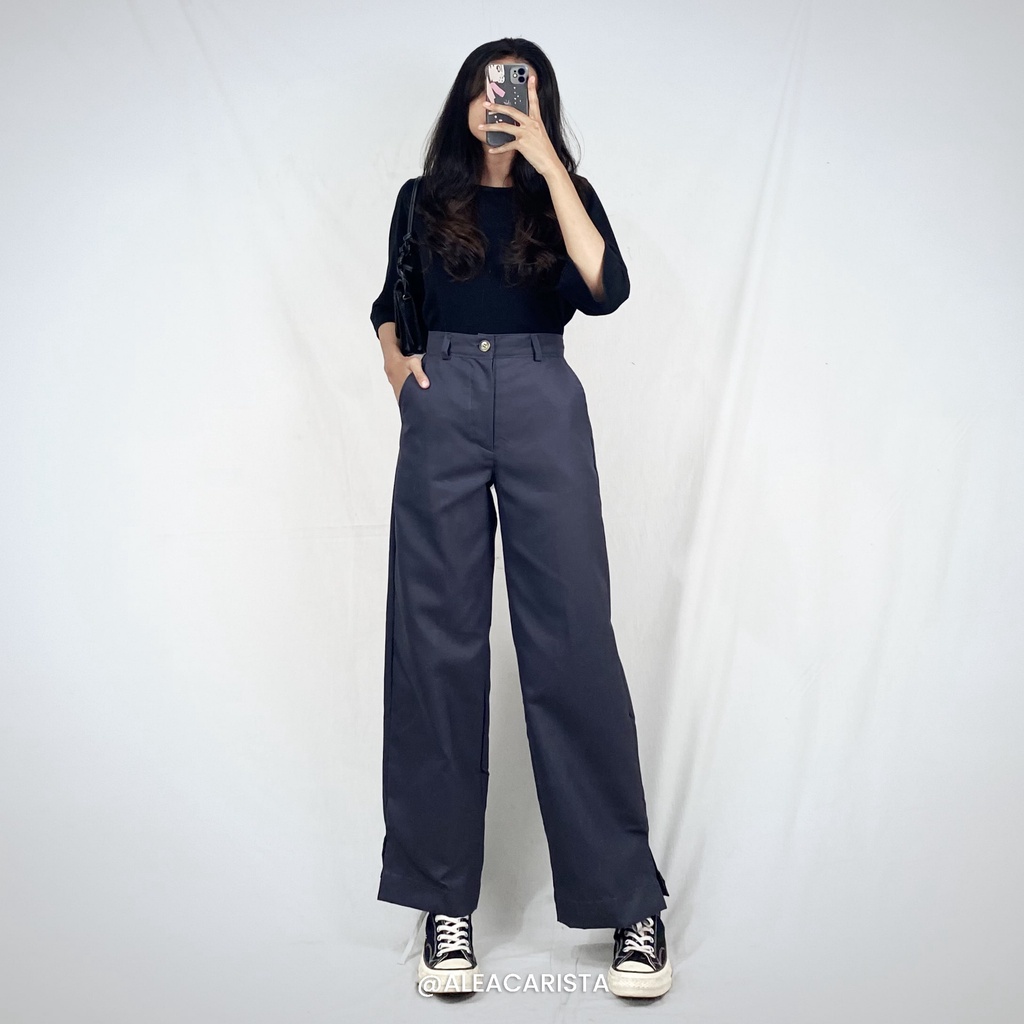 Melva Slit Pants - AC