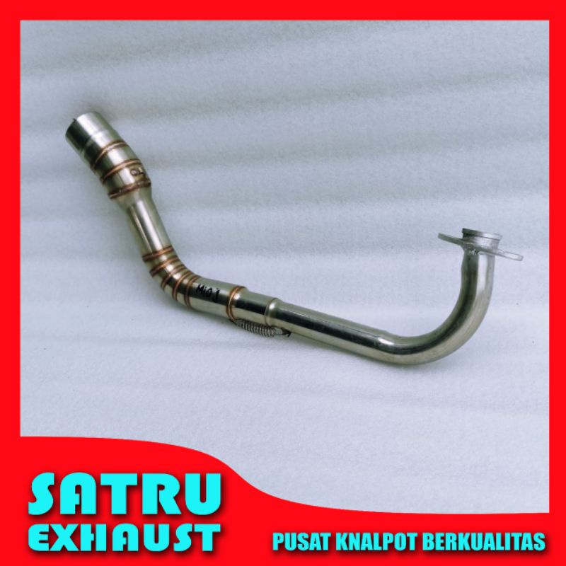 Pipa leheran knalpot Mio J - Mio M3 - SoulGt - X-ride115 full stainless Fino 125 injeksi