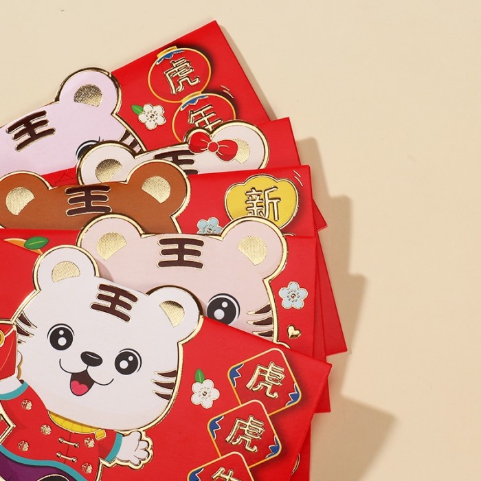 Angpao imlek Macan 2022 Premium Amplop Angpau Happy New Year Murah Harga Grosir Termurah