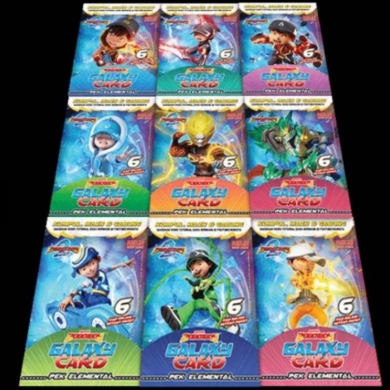 kartu boboiboy galaxy card 3pcs