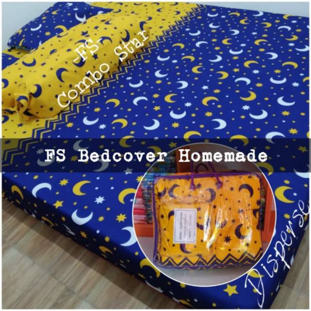 Bedcover premium set homemade grosir uk 180 anak dewasa