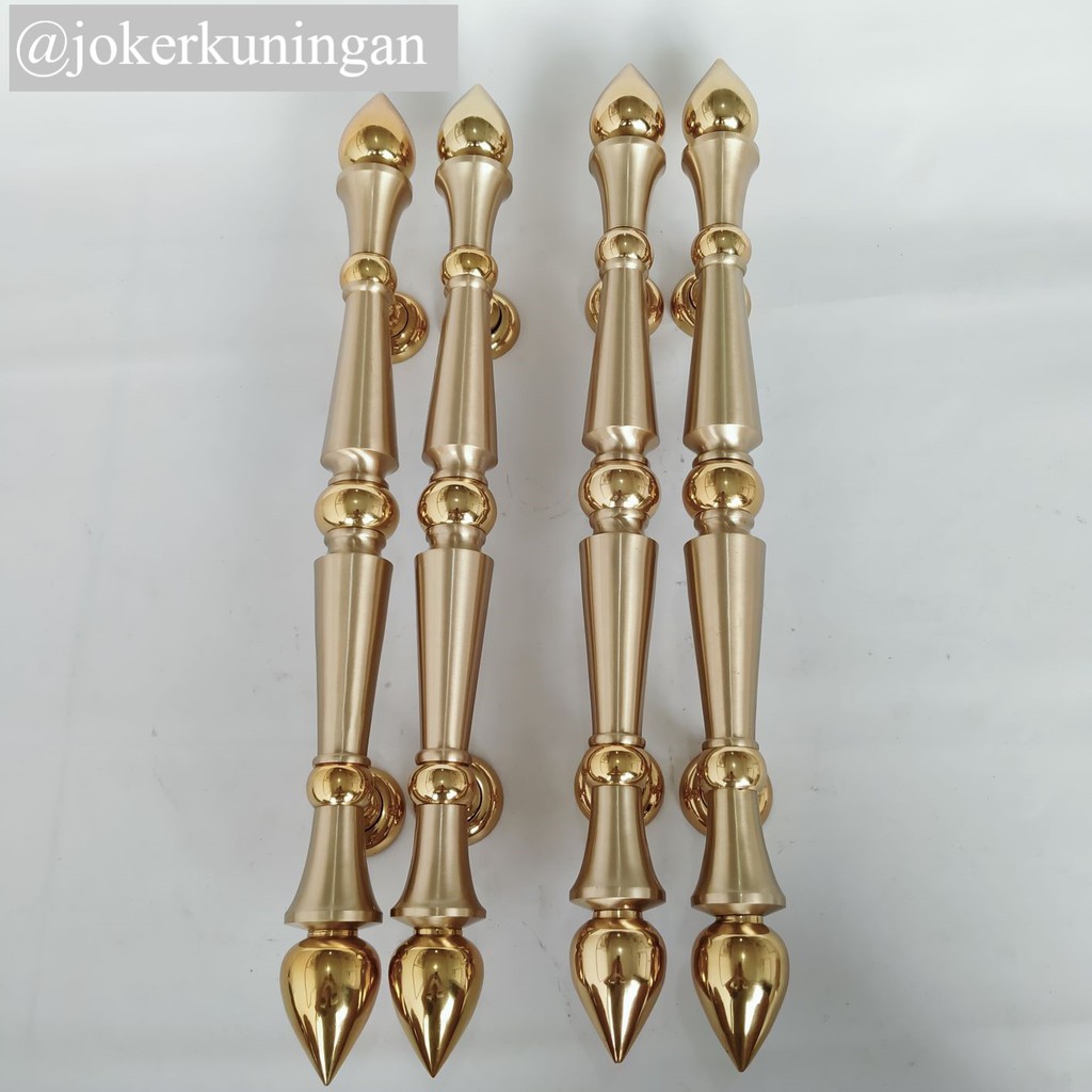 Handle pintu rumah Gagang pintu rumah motif monas 51cm dua set / gagang pintu rumah / tarikan pintu
