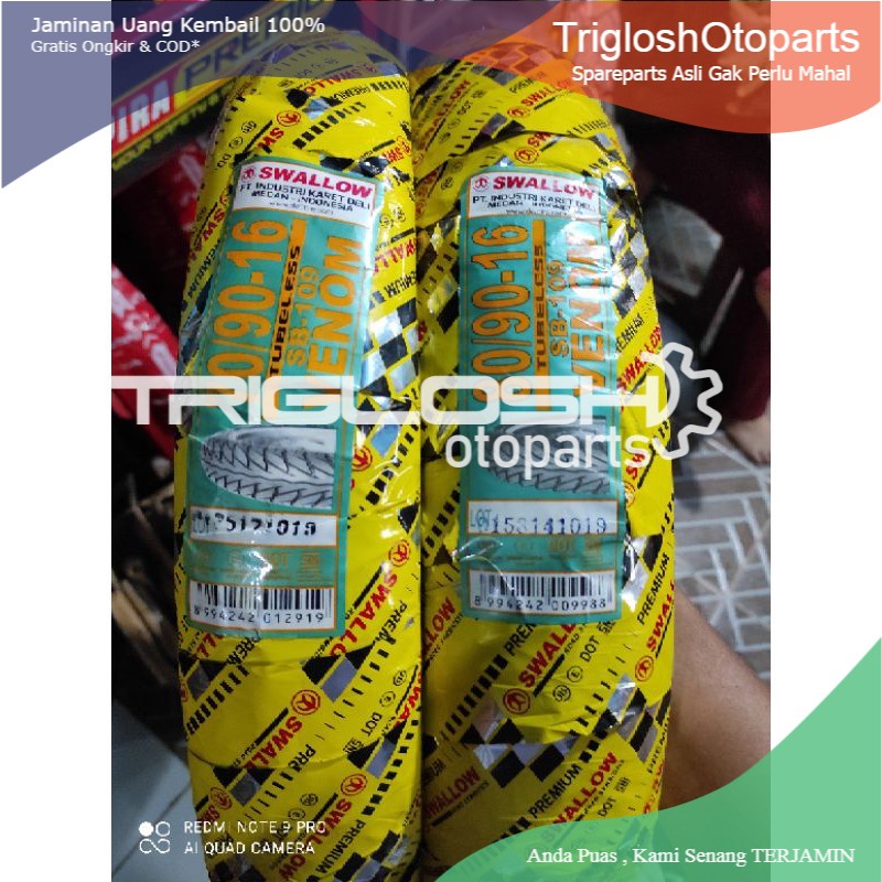 MURAH paket ban tubles swallow ring 16 uk.70/90+80/90 free pentil dor yamaha nouvo, hayate