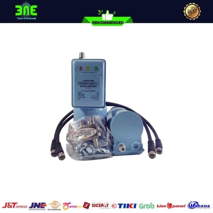 Lnb C Band Tanaka T-80 Twin 2In1 (2 Satelit 1 Receiver)