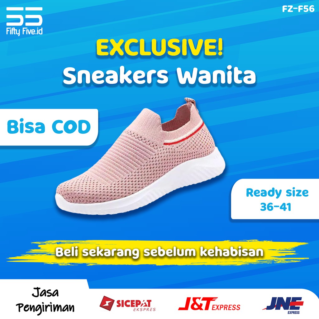 SNEAKERS TANPA TALI WANITA IMPORT SEPATU TANPA TALI CEWEK DEWASA SNEAKER CEWE KEKINIAN TERBARU MURAH