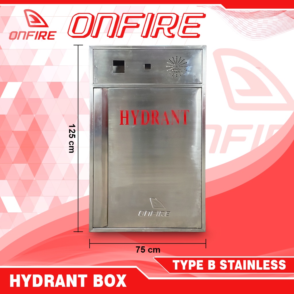 Box Hydrant Type B (Tanpa Kaca) - Stainless 304 HL - ONFIRE