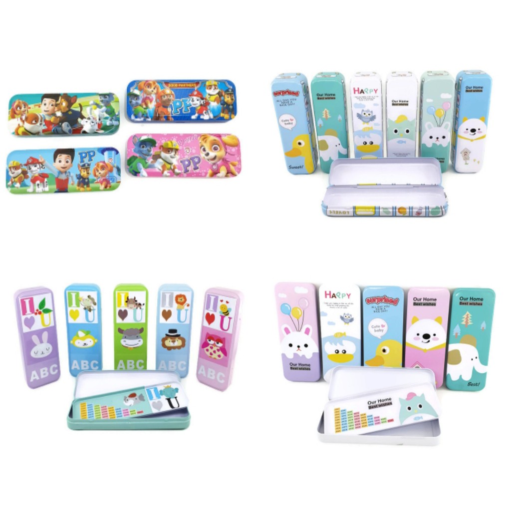 

Kotak pensil kaleng karakter lucu/goodie bag ultah