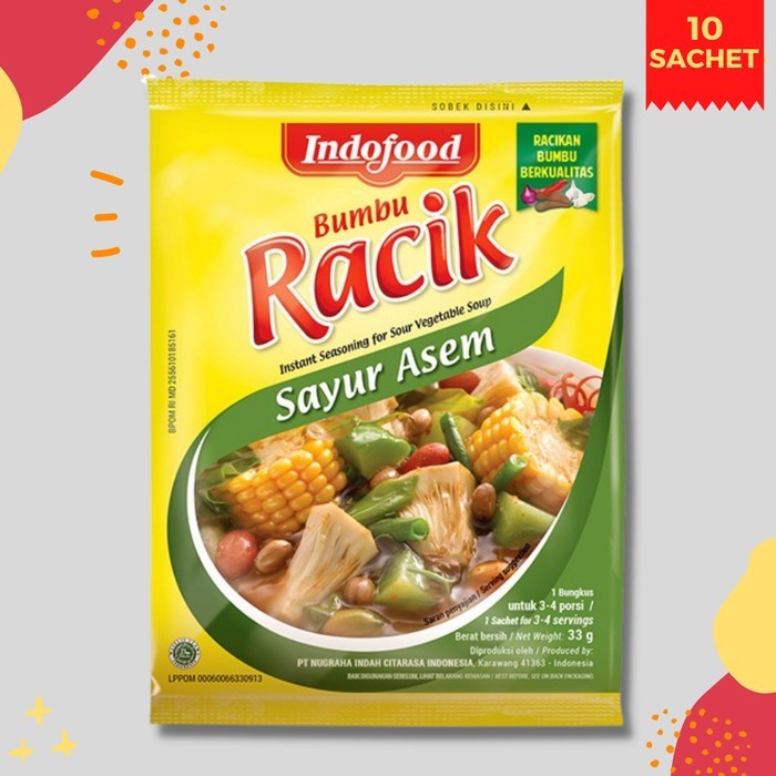 

Bumbu Racik Indofood Sayur Asem 1 Renceng (10 pcs)