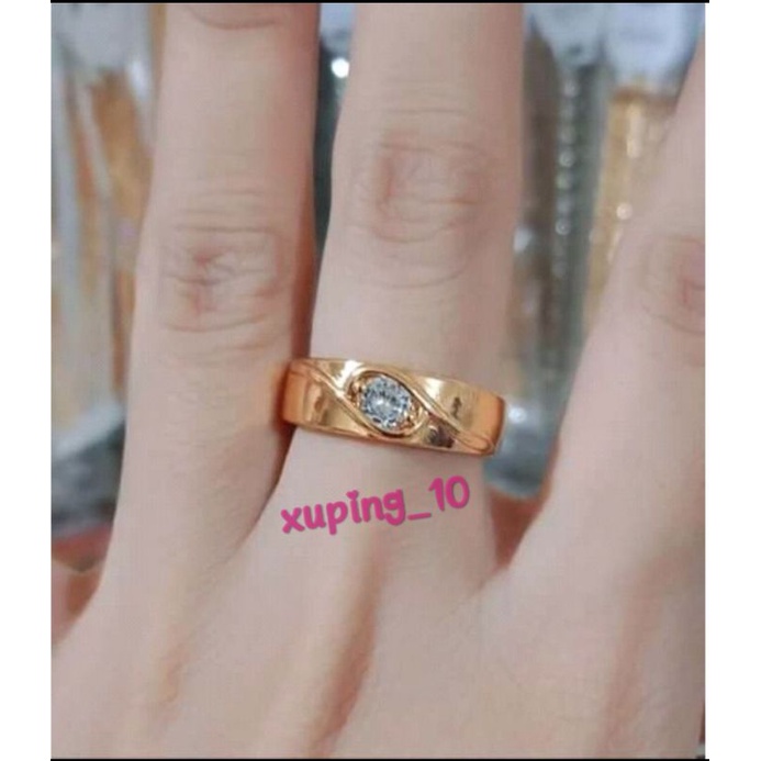 Perhiasan Xuping Cantik Cincin Titanium