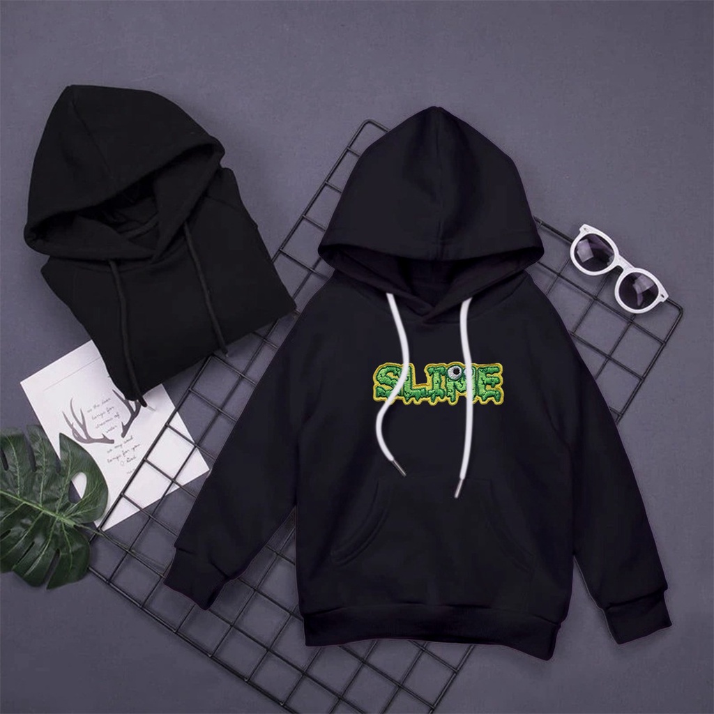 HOODIE ANAK SLIME BORDIR SWEATER HOODIE ANAK MURAH LEMBUT TEBAL - HOODIE ANAK PREMIUM