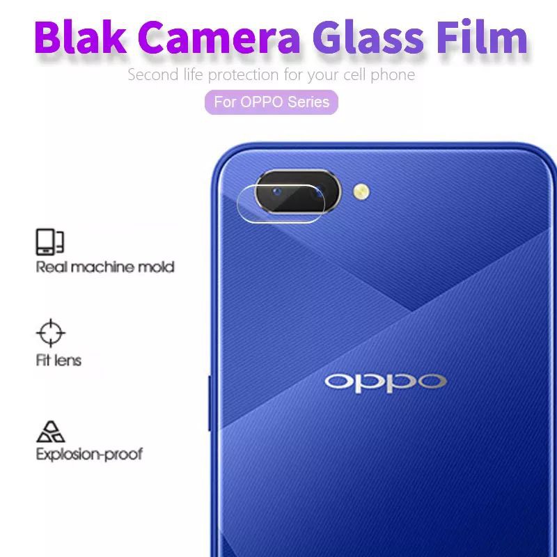 2in1- Tempered Glass TG Anti Gores Blue Light Radiasi Oppo A12 TG Layar Kamera Screen Protector