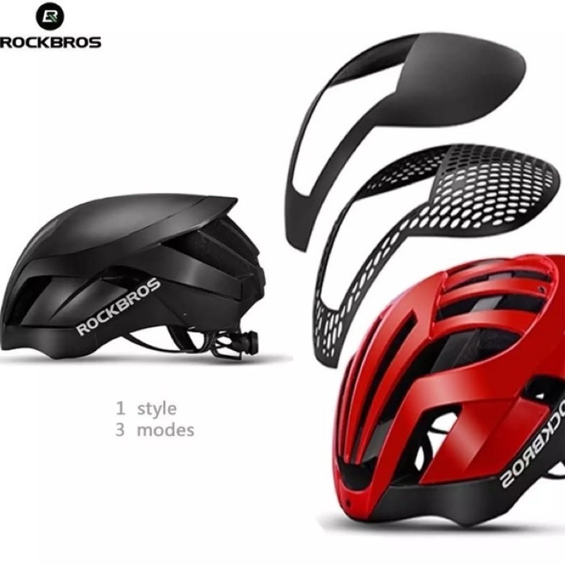 Helm Sepeda ROCKBROS 3 in 1 TT-30 Cycling Bike Helmet