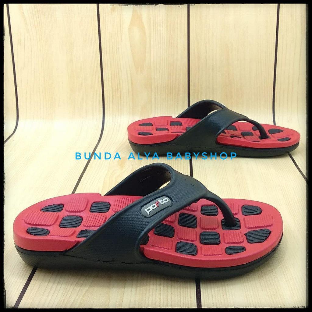 Sendal Anak Laki Jepit Usia 5 6 7 Tahun MERAH Karet Anti Licin - Sandal Anak Cowok Casual Anti Licin Size 30 -35 Nyaman Di kaki Anak