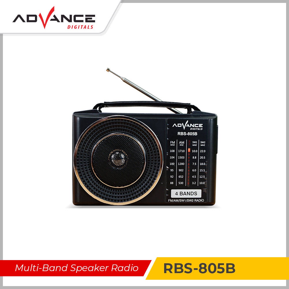 【READY STOCK】 Advance Radio FM, AM, SW1, SW2 (4 Band radio) RBS-805B