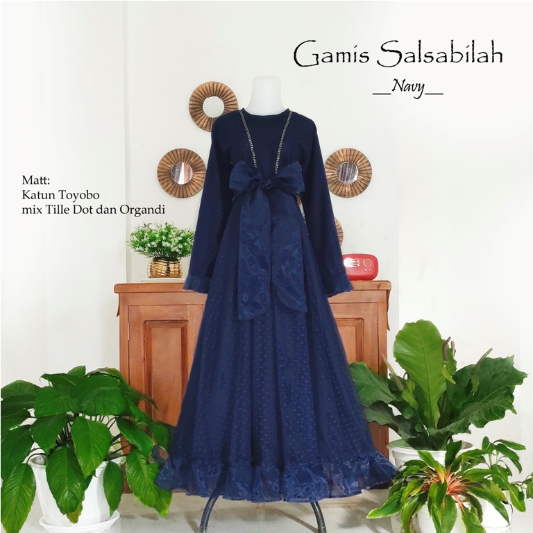 Gamis Salsabila Family Navy | Baju Unik | Gamis lebaran murah | Gamis lebaran keluarga | Gamis couple family | Gamis toyobo | Gamis anak dan dewasa terbaru | Harga Terjangkau