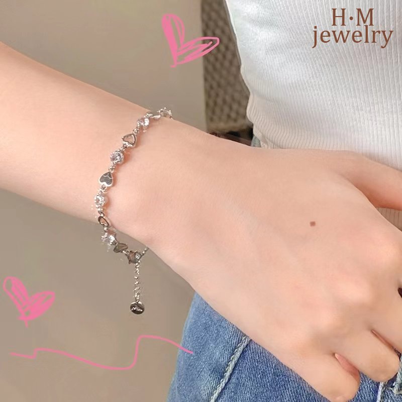 Gelang Tangan Sterling Silver 925 Dengan Batu Zircon AAA Untuk Wanita 2022