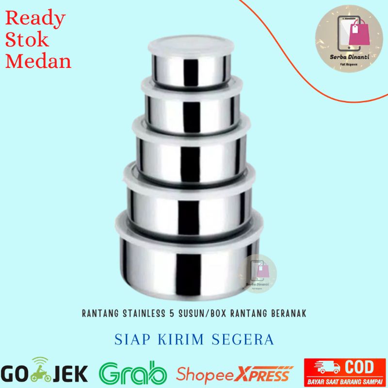 Rantang Stainless 5 Susun - Protect Fresh Box Rantang Beranak Murah Medan