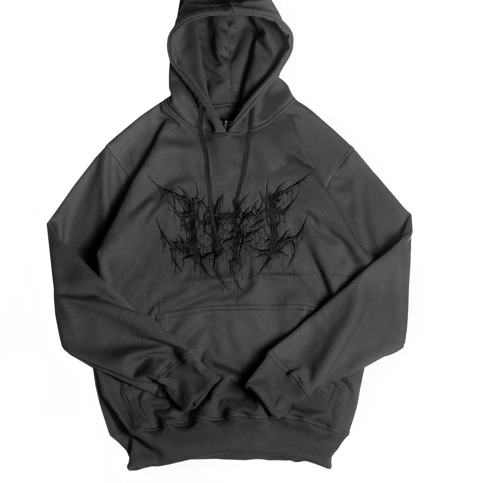 新品 REVENGE BLACK LIGHTNINGDRIP① HOODIE