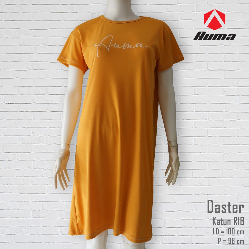 Daster Kaos AUMA | Kuning Mustard