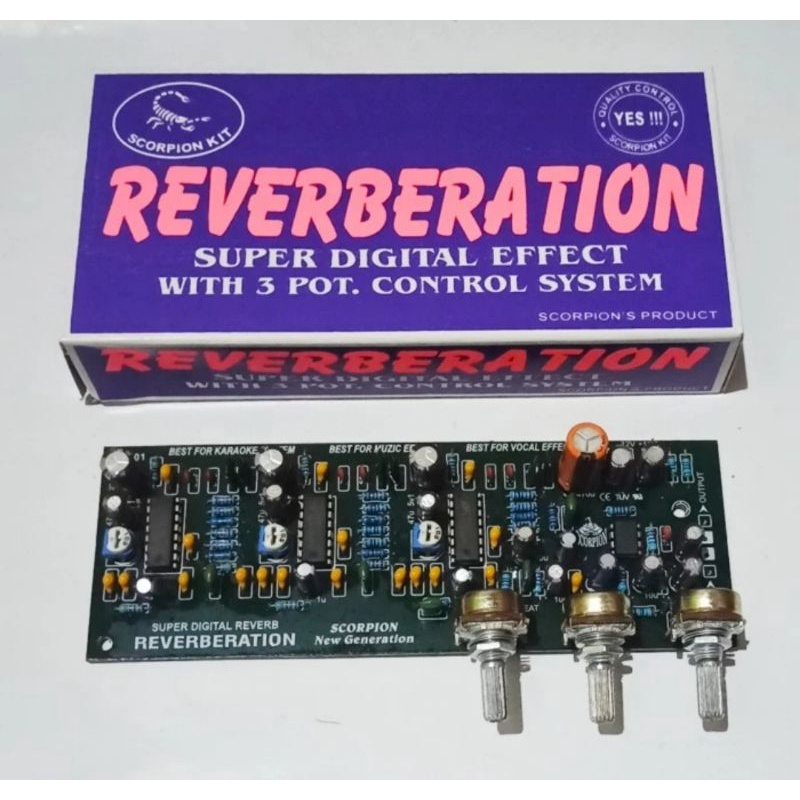 Reverb 3 IC Super Digital Effect Dengan 3 Pot Control System