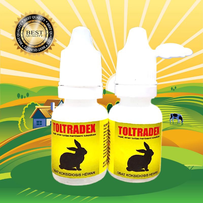 TOLTRADEX 10 ml Obat Koksidiosis Berak Darah Berak Lendir Kelinci Kucing Unggas