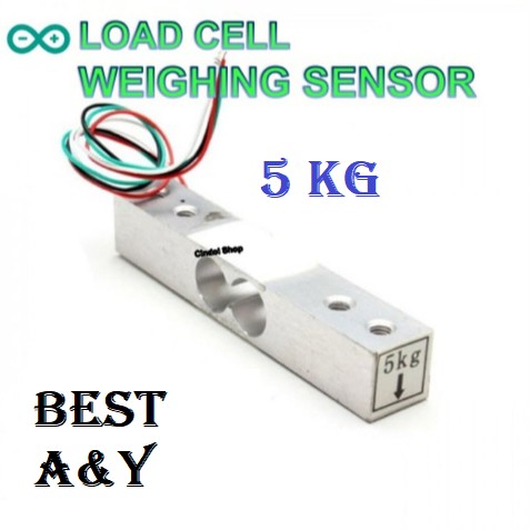 Load Cell Weight Weighing Strain Gauge Scale 5KG Arduino Sensor Berat Timbangan