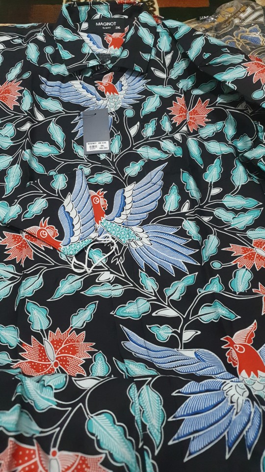 Maginot Kemeja Batik 2.0 Davanka-ls Lengan Panjang Pria + Free Masker