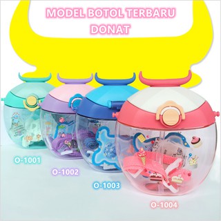 [small bell] Botol Jerami Anak/Botol Minum Anak/Karakter rabbit Bear Tutup Clip/import/botol Kartun 400ml