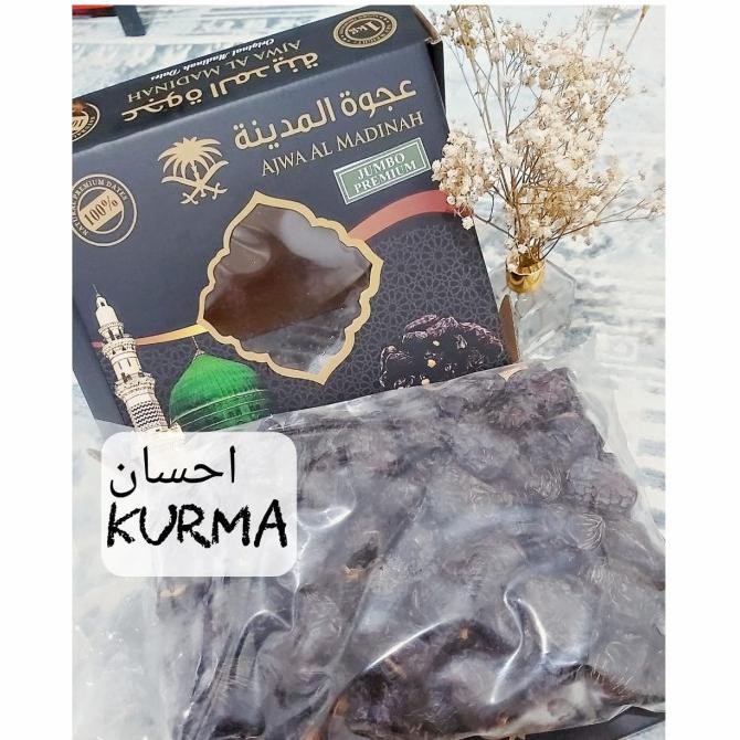 

Kurma Manis / Buah Kurma / Kurma Ajwa Madinah Jumbo Premium 1 Kg Ready