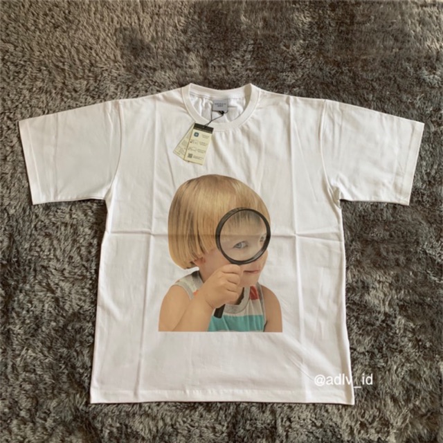 ACME DE LA VIE ADLV BABY FACE SHORT SLEEVE TEES WHITE MAGNIFIER