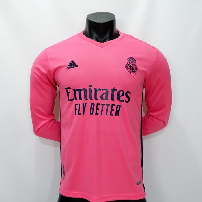 JERSEY BOLA REAL MADRID AWAY LONGSLEEVE LS 2020/2021 GRADE ORI IMPORT