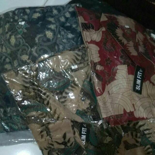 Kemeja Batik Slimfit Traditional Butik Top Brand // Size Standar & Jumbo