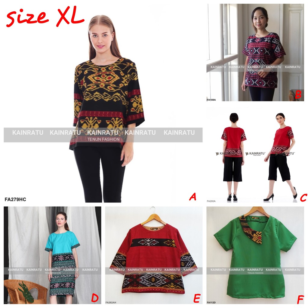 KAINRATU Baju Tenun Cantik Kekinian Shopee Indonesia